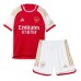 Echipament fotbal Arsenal Gabriel Magalhaes #6 Tricou Acasa 2023-24 pentru copii maneca scurta (+ Pantaloni scurti)